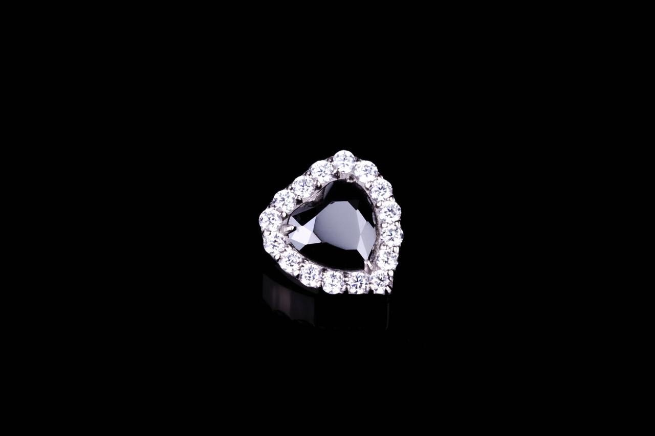 Накрутка Succub Jewellery титановый сплав, фианит, цирконий, 14G 6,75*6,23mm резьба 1,2mm
