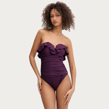 Купальник слитный DKNY фиолетовый