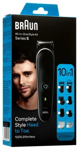 Braun триммер MGK5440 черный, серый
