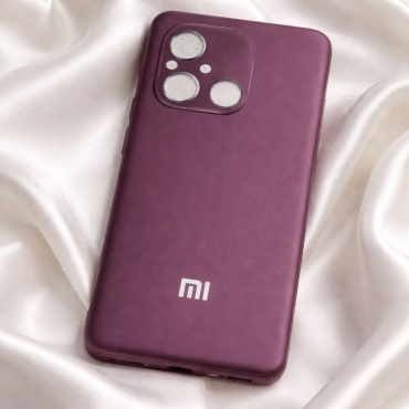 Чехол для Xiaomi Redmi 12C бордовый