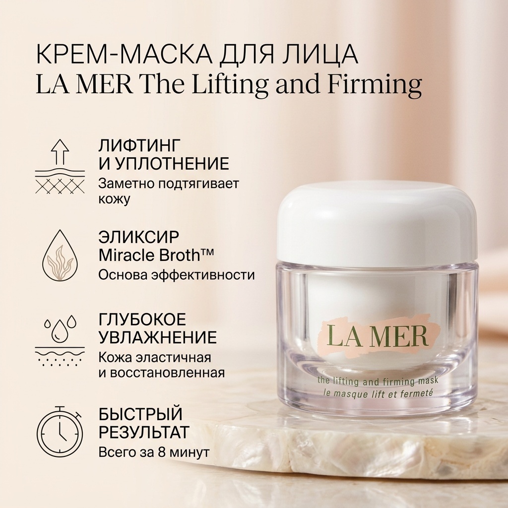 Маска для лица LA MER крем The Lifting and Firming 50 мл
