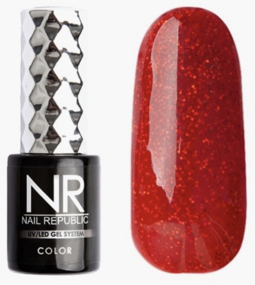 Nail Republic гель-лак 433 Мерцающий рождественский глянцевое 10 мл
