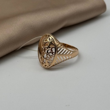 Кольцо Ballerina Jewelry K321 размер 19 вес 2.8 г золото, без вставок