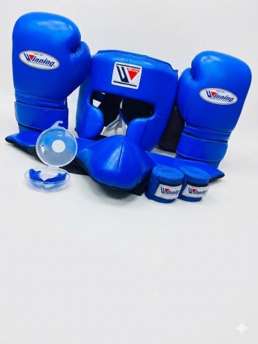 Боксерские перчатки Winning 12 oz синий