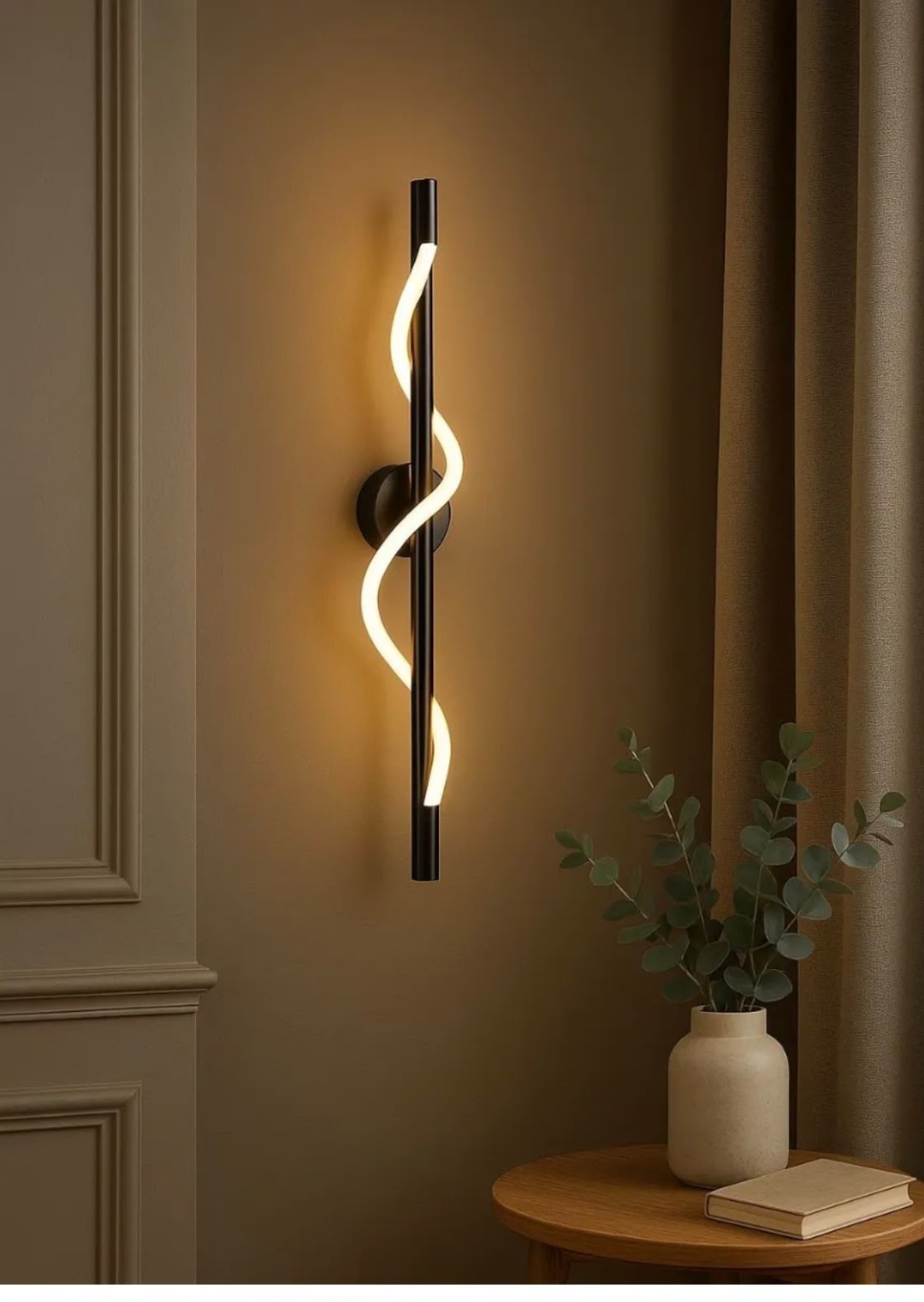 Бра настенный LED, черный