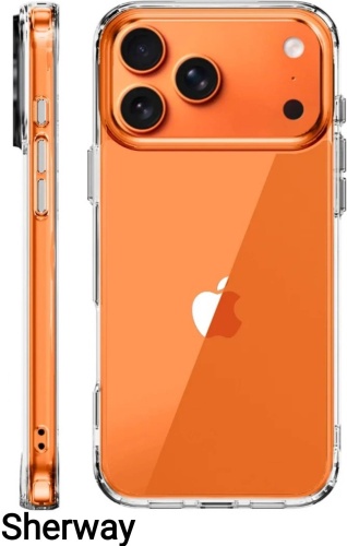 Чехол SherWay для Apple iPhone 17 Pro Max прозрачный