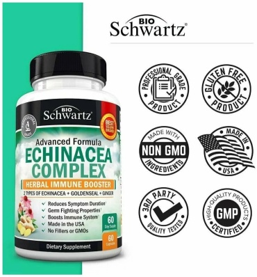Специальная добавка Bio Schwartz Echinacea Complex Herbal Immune Booster - 60