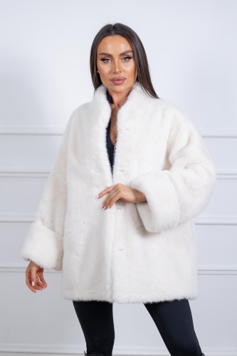 Шуба Granat.Furs белый