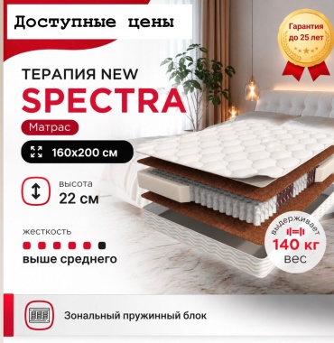 Матрас SILKWAY Spectra , 160x200x22 см