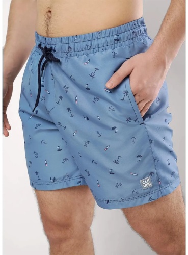 Джинсовые шорты CLEVER WEAR синий