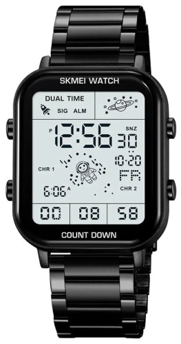 Кварцевые SKMEI 2301BK black нержавеющая сталь
