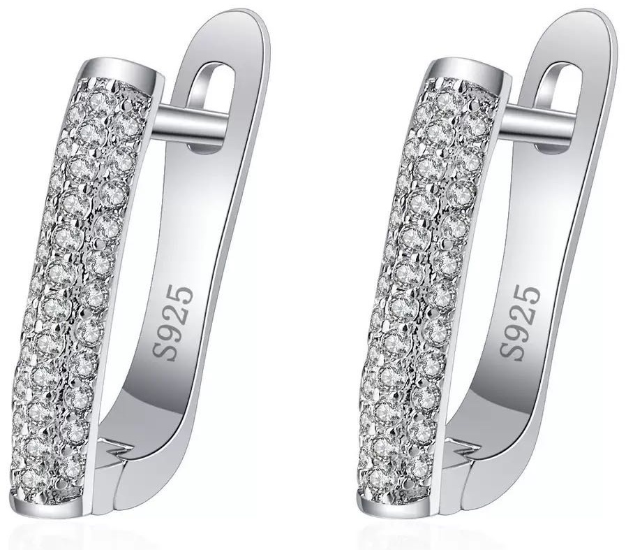 Серьги ASPRO 334723648 вес 2 г серебро, фианит