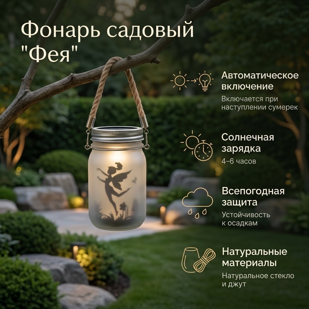 Уличный светильник наземный, настенно-потолочный, подвесной 13 см