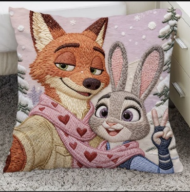 Подушка декоративная 40x40 см, Зверополис
