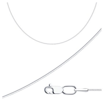 Zlato 478СД96-180-01030-31С1 длина 40 см, вес 2.51 г серебро, плетение снейк