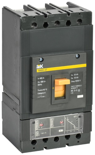 IEK автоматический выключатель 3P 400 A, 35 кА, 400 В
