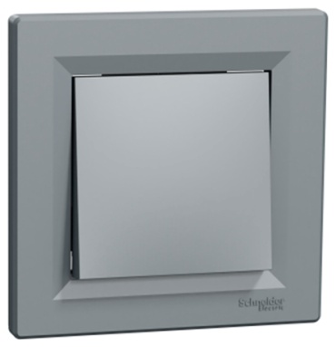 Выключатель клавишный Schneider Electric EPH0100162 Asfora 10AX, сталь