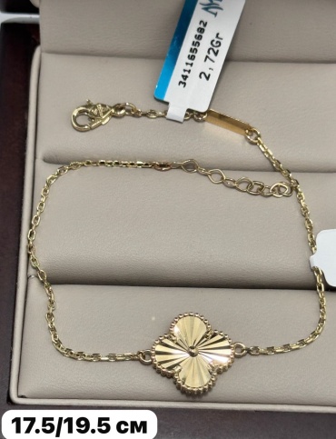 Italian Gold Италия длина 17.5 см, вес 2.72 г золото, плетение якорное