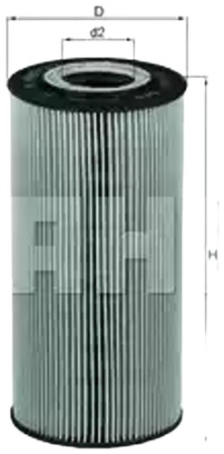 MAHLE масляный фильтр OX1231D