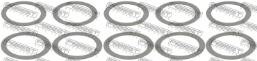 FEBEST уплотнительное кольцо RINGTT001PCS10