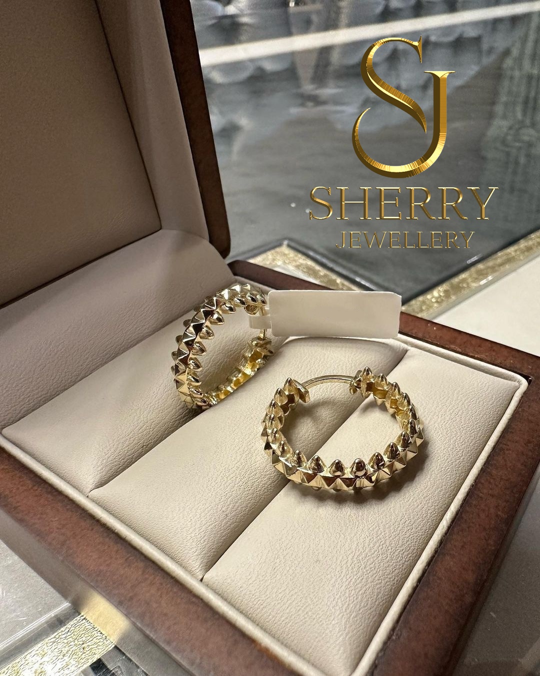 Серьги SHERRY 5229 вес 5.78 г золото, без вставок