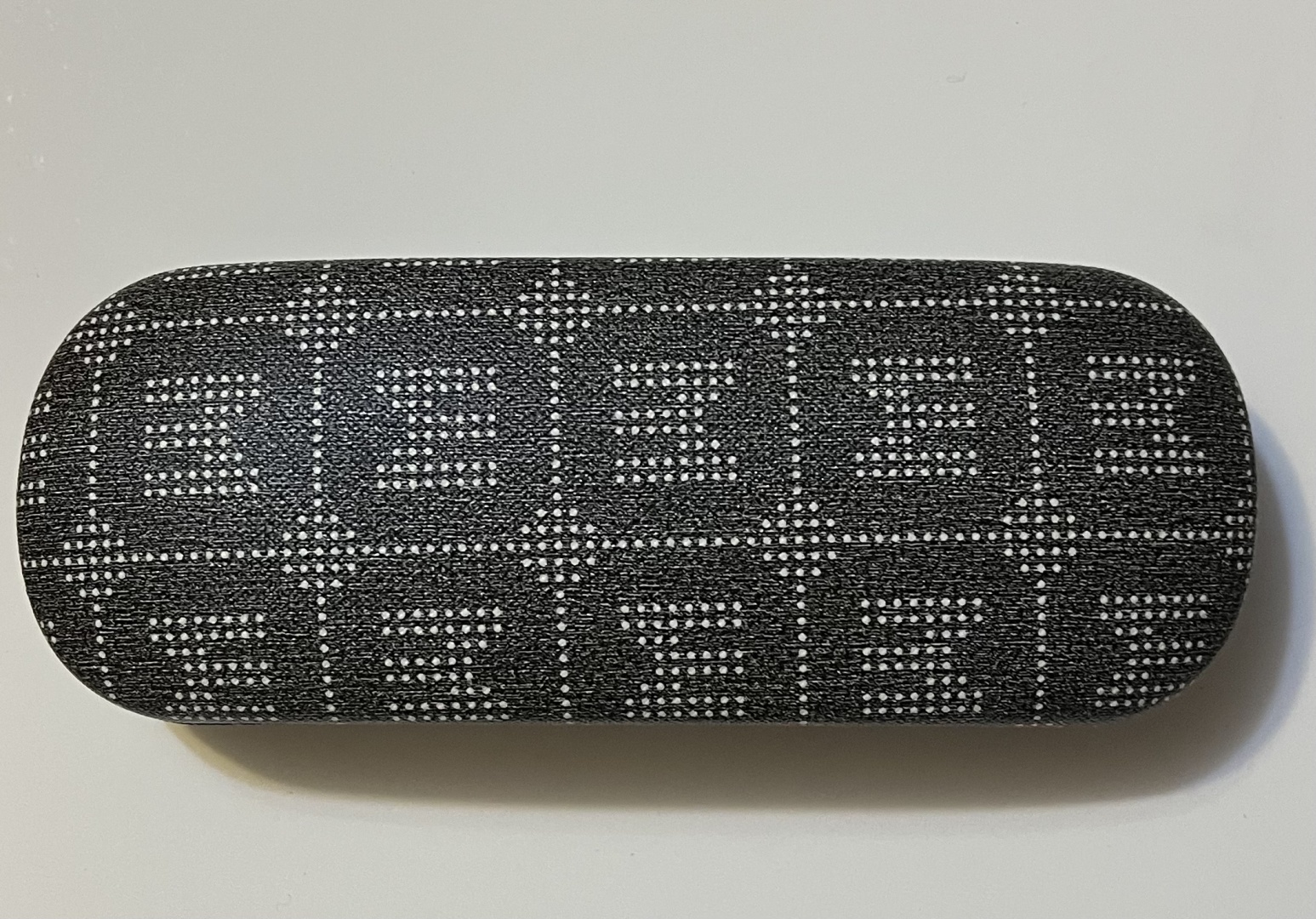 Жесткий футляр искусственная кожа, 15 x 6 см серый