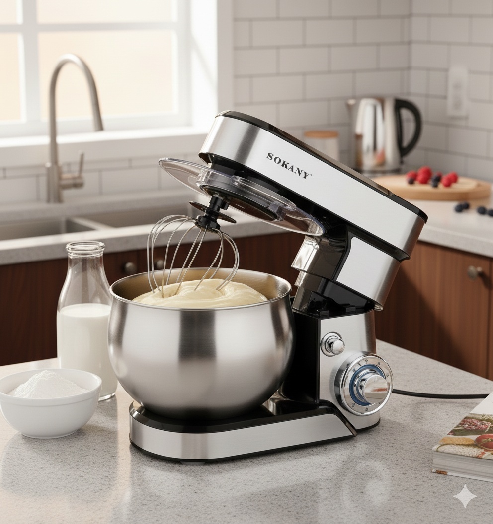 Тестомес SOKANY SK-05008 серый