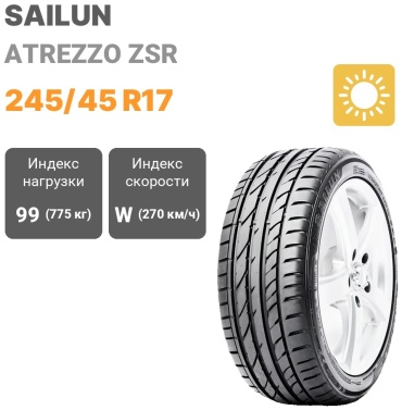 Sailun Atrezzo ZSR 245/45 R17 99W