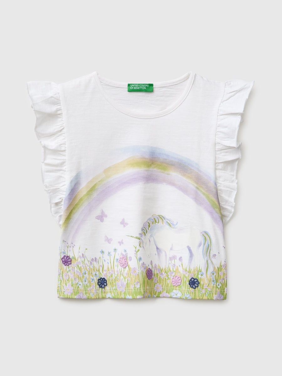 Футболка UNITED COLORS OF BENETTON белый