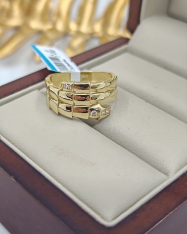 Dinara Gold 989049612 размер 18 вес 2.6 г золото, фианит