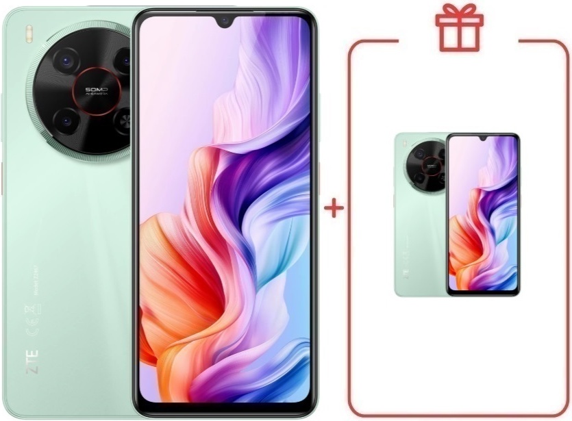 Смартфон ZTE Blade V70 Max 6 ГБ/128 ГБ зеленый + подарок