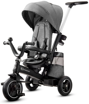 Трёхколёсный велосипед Kinderkraft EASYTWIST серый