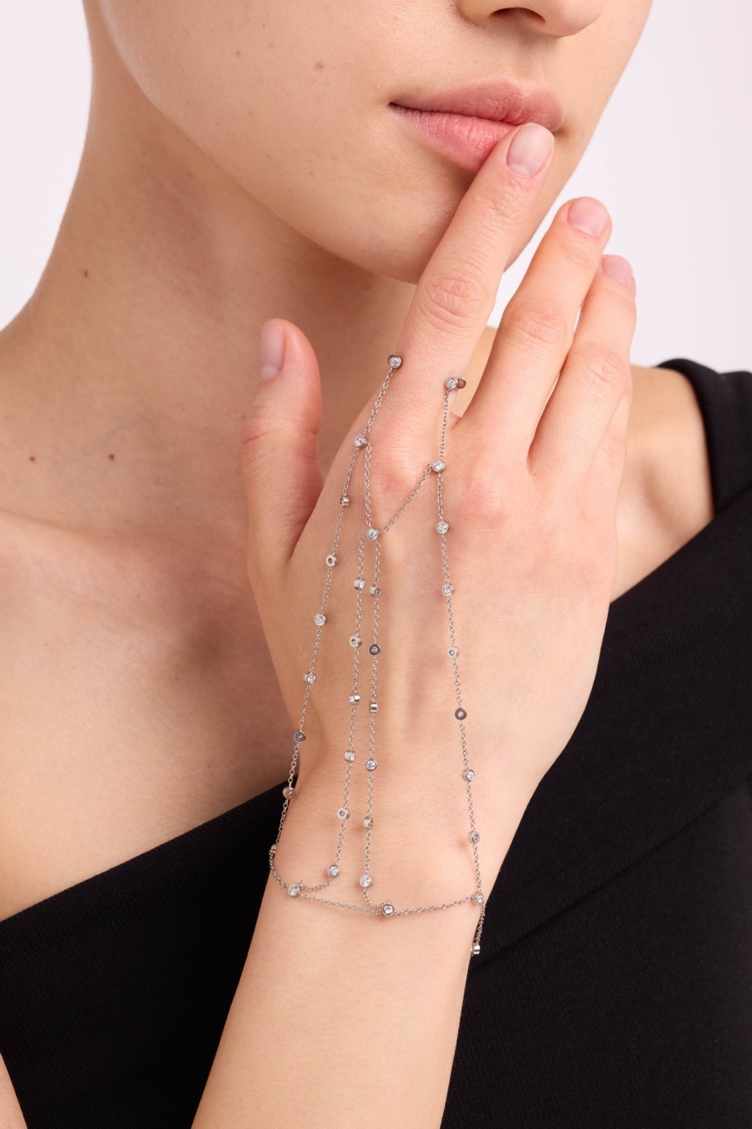 Laroush Jewelry длина 16 см медицинская сталь, цирконий