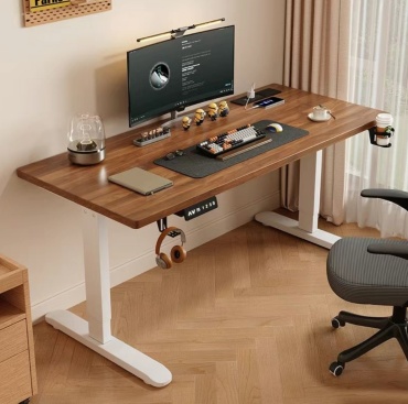 Стол компьютерный EliteHome.kz 0114ck, 120х60x125 см, белый, коричневый