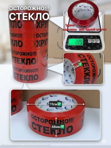 Скотч 48 мм х 100 м, 6 шт