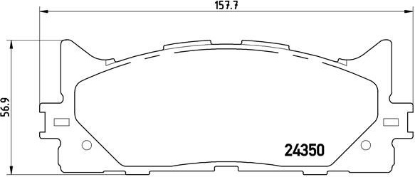 Колодки Brembo передние P83117