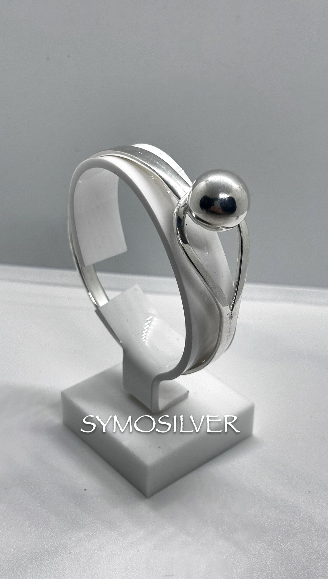 SymoSilver Шарик длина 19 см, вес 19 г серебро, плетение обод