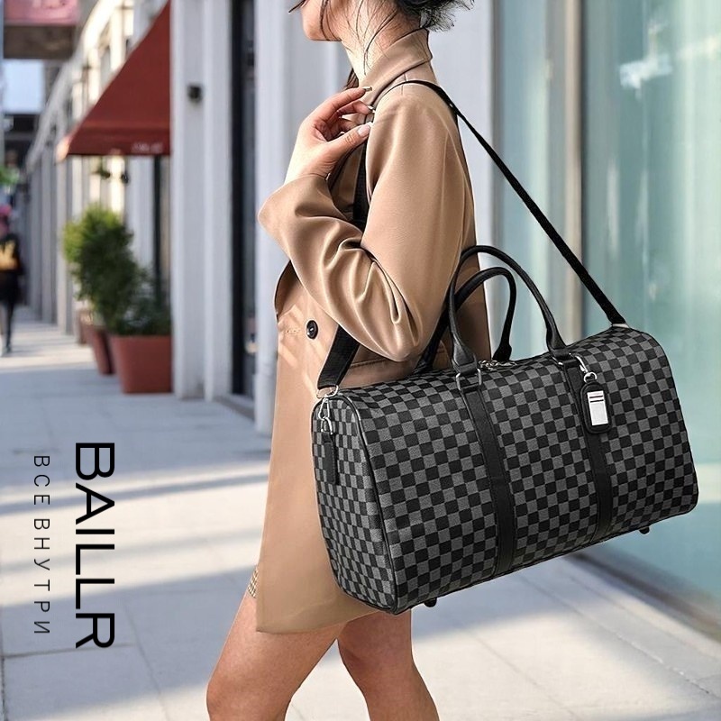 Сумка BAILLR экокожа черный, серый 18 л