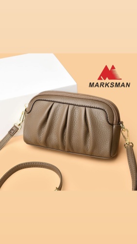 Мини-сумка Marksman экокожа коричневый