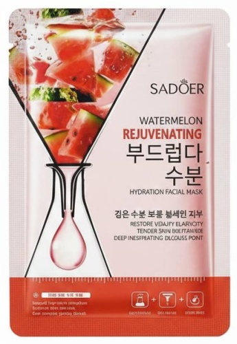 Маска для лица SADOER тканевая Watermelon 1 шт