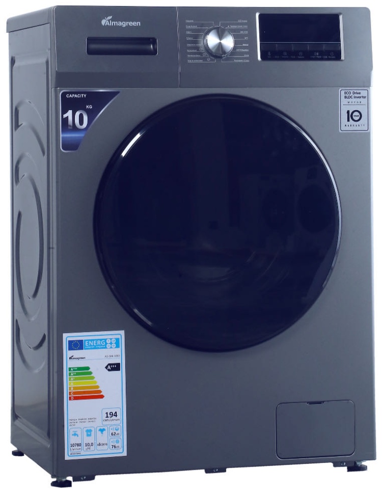 Стиральная машина Almagreen AG-G06- 10SD 10 кг серый Almagreen купить в Казахстане