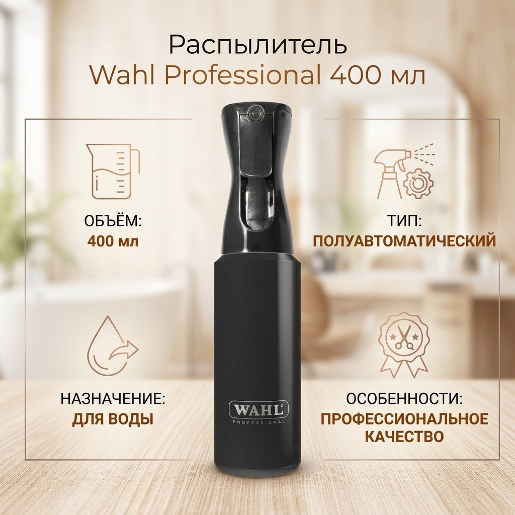 Wahl распылитель черный 400 мл