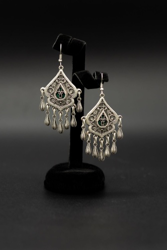 Серьги TOMIRIS COLLECTION ювелирный сплав, медицинская сталь, стекло