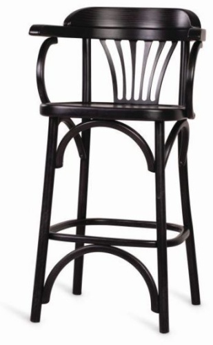 Барный стул ELEWOOD Венский Классик, 95x45x53 см, черный 1 шт.