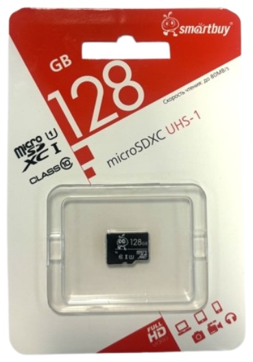 Карта памяти Smartbuy microSDXC Micro SDXC UHS-1 128 GB 128 Гб