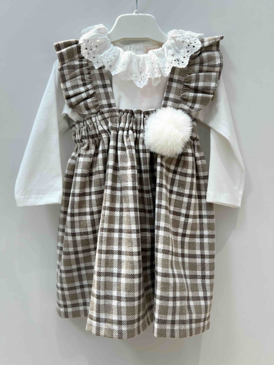 Комплект Baby Rose коричневый, белый