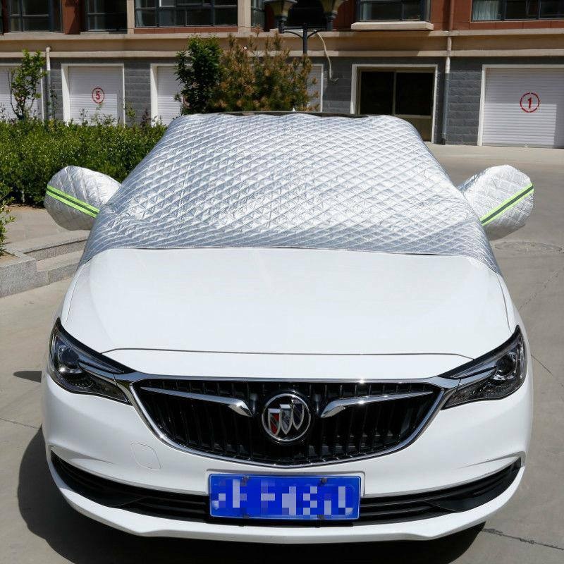 Накидка на лобовое стекло автомобиля от снега XL серебристый