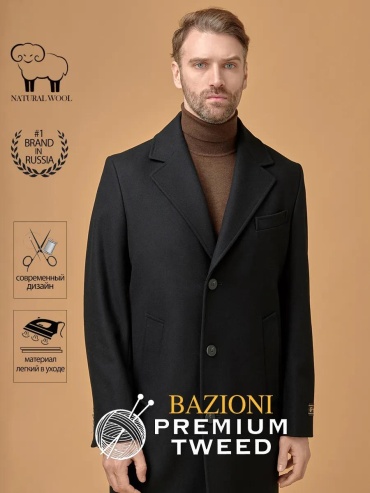 Пальто BAZIONI черный