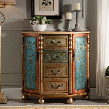 Комод Vintage, 100x36x99 см, мультиколор, золотистый
