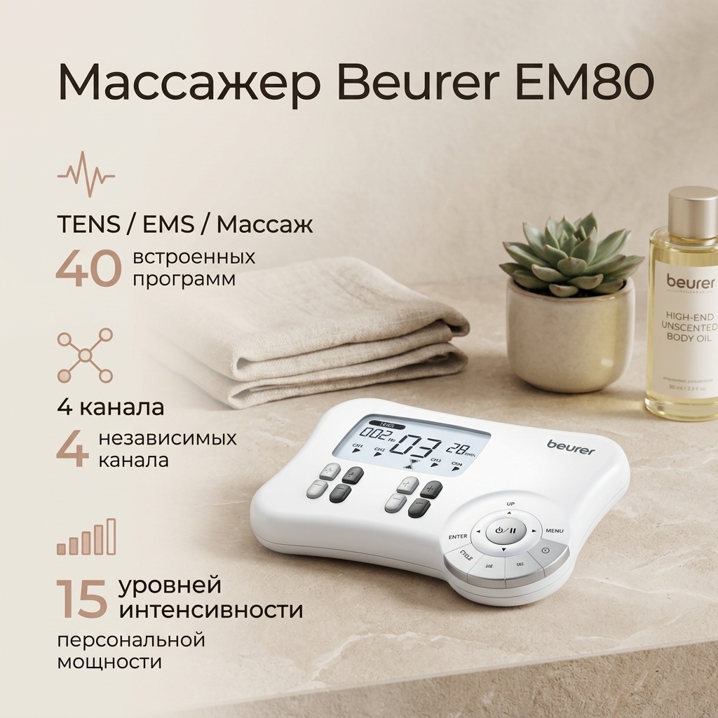 Массажер Beurer EM80 электрод электродами